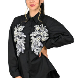 Čierna košeľa Paloma luxusná košeľa MarySha