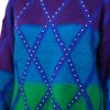 Pletený sveter Crop sveter Harley Quinn fialový detail