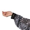 Leopardie šaty rukáv