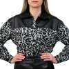 Oversize košeľa s leopardím vzorom detail - krasnamoda.sk