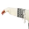 Pletený sveter s norským vzorom rukáv