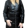 Prešívaná bunda so zipsami Emily čierna Krásna moda