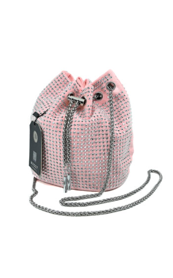 Luxusná spoločenská kabelka na rameno púdrová MarySha