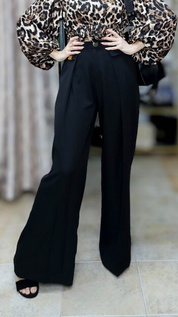 Elegantné široké nohavice Krásna móda